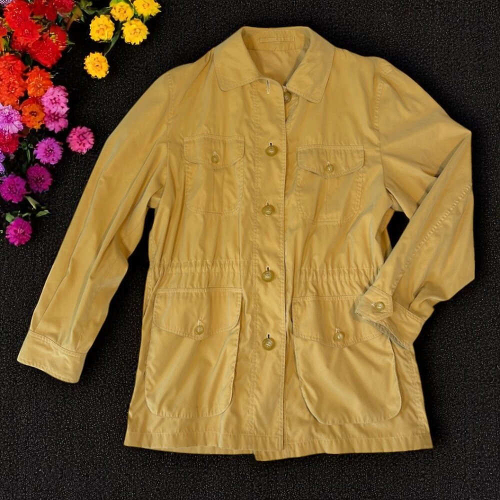 Penny Jay by Valstar tan microfiber safari jacket SIZE 40
